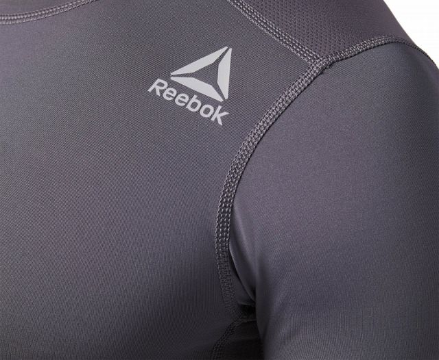 Reebok Workout Short Sleeve Solid Compression Grey