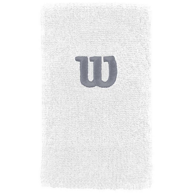 Wilson Extra Wide Wristband White / Trade Winds