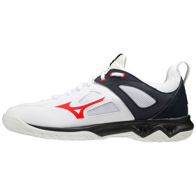 Mizuno Ghost Shadow White / Ignition Red / Salute