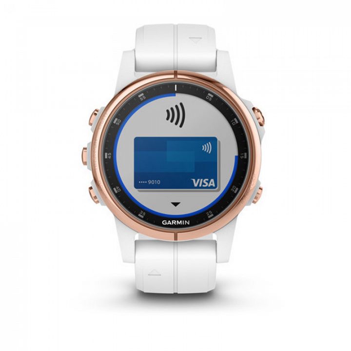 Garmin Fenix 5S Plus Sapphire Rose Gold / White Band