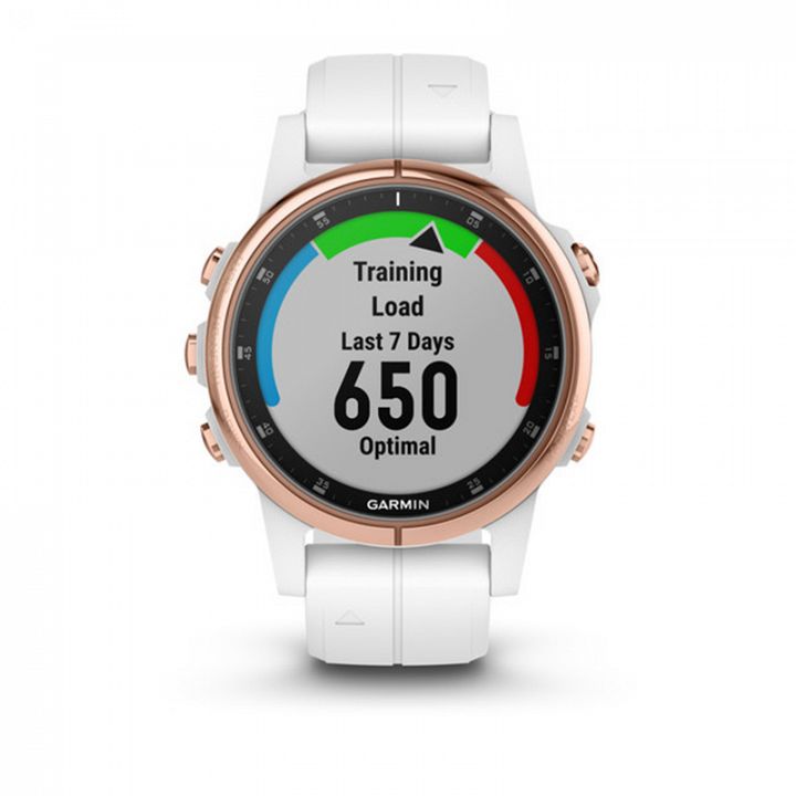 Garmin Fenix 5S Plus Sapphire Rose Gold / White Band