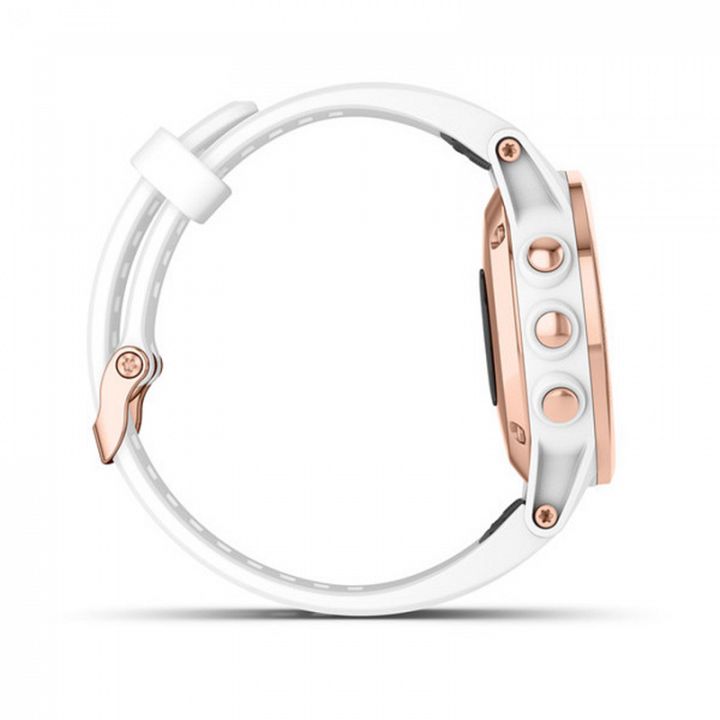 Garmin Fenix 5S Plus Sapphire Rose Gold / White Band