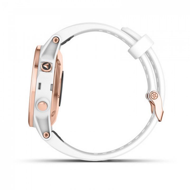 Garmin Fenix 5S Plus Sapphire Rose Gold / White Band