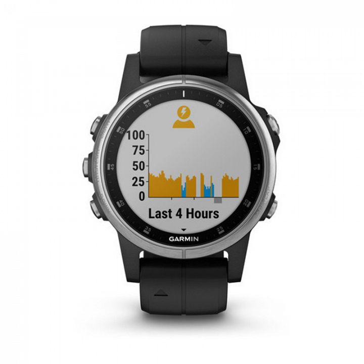 Garmin Fenix 5S Plus Silver / Black Band