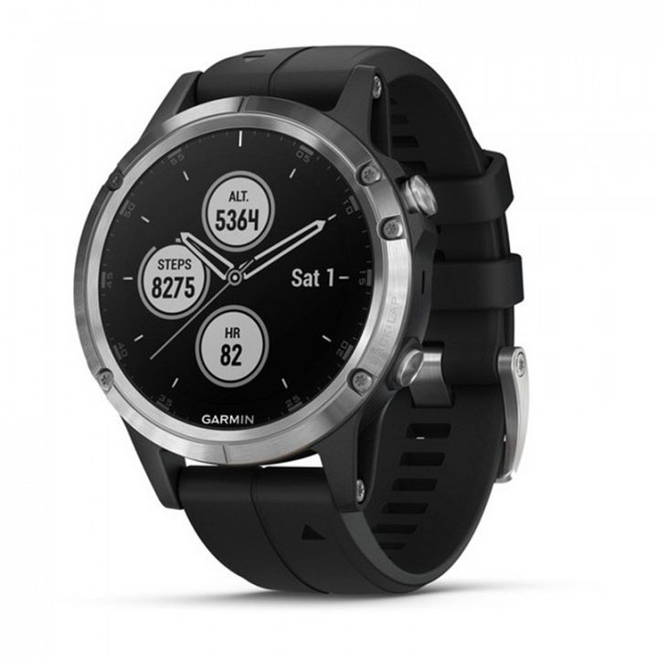 Garmin Fenix 5 Plus Silver / Black Band