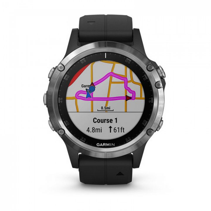 Garmin Fenix 5 Plus Silver / Black Band
