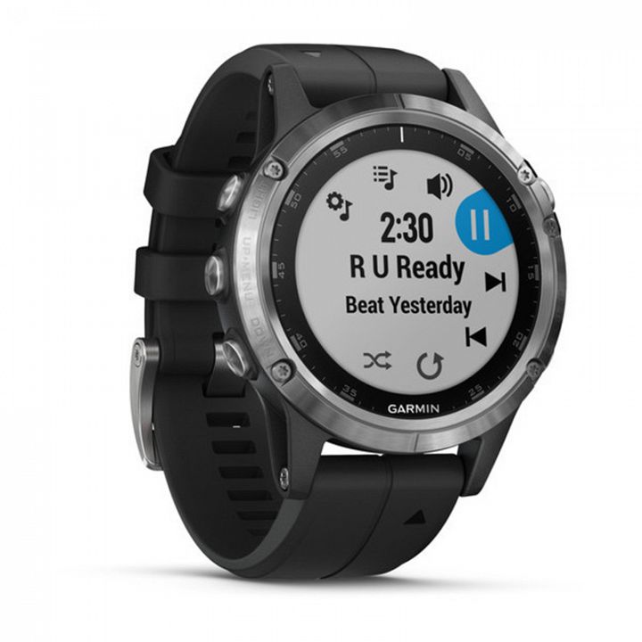 Garmin Fenix 5 Plus Silver / Black Band