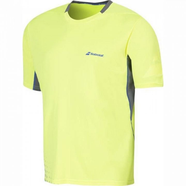 Babolat Crew Neck Performance Men T-Shirt Yellow
