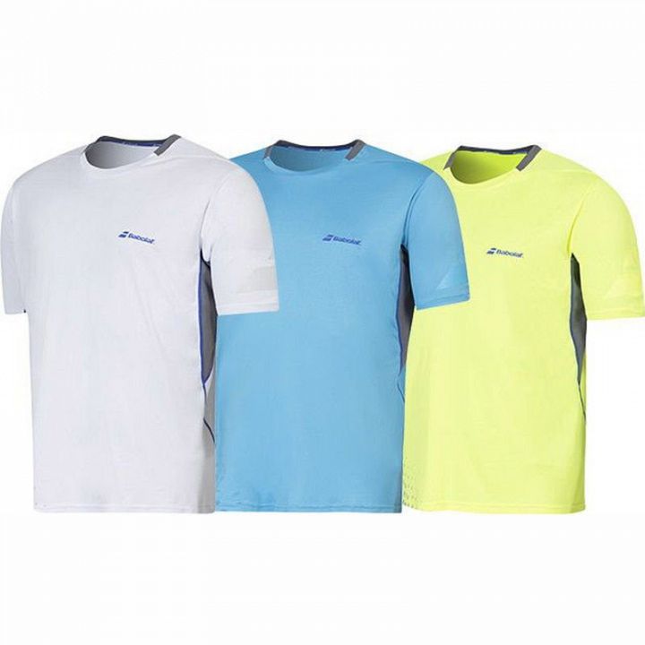 Babolat Crew Neck Performance Men T-Shirt Yellow
