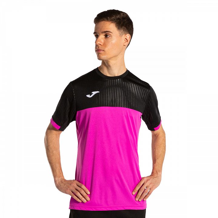 Joma Montreal SS Tee Fluorescent Pink / Black