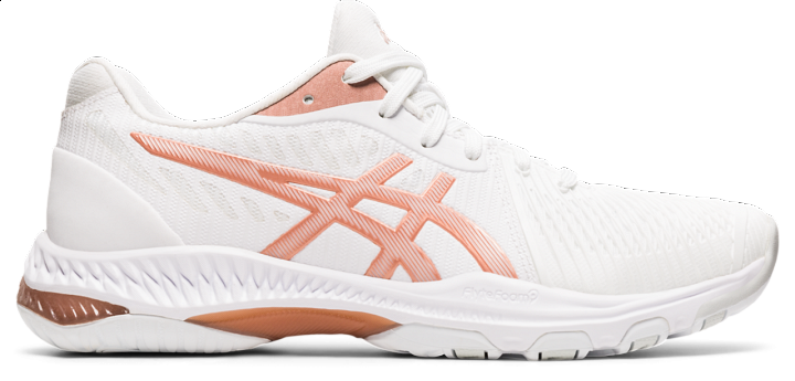 ASICS Netburner Ballistic FF 2 White / Gold Rose