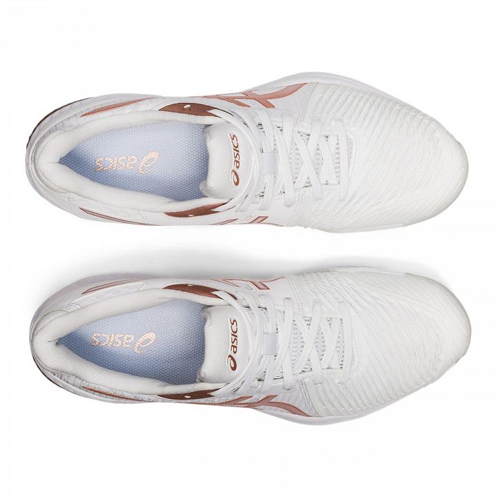 ASICS Netburner Ballistic FF 2 White / Gold Rose