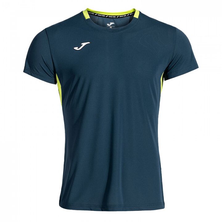 Joma Smash SS Tee Navy Blue / Lime
