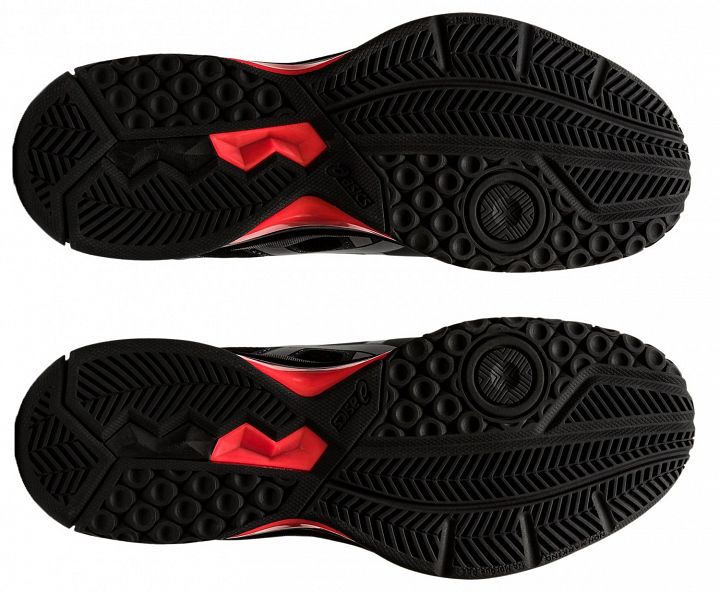 ASICS Gel-Rocket 9 Black / Sunrise Red