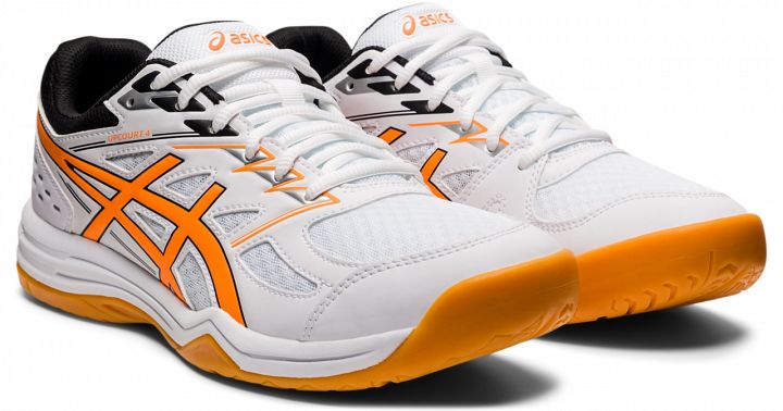 ASICS Upcourt 4 White / Shocking Orange