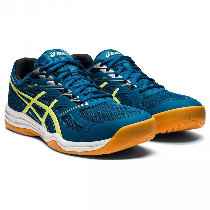 ASICS Upcourt 4 Deep Sea Teal / Glow Yellow
