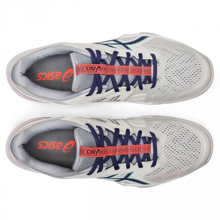 ASICS Gel-Blade 8 Glacier Grey / Sunrise Red