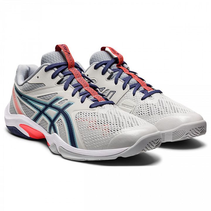 ASICS Gel-Blade 8 Glacier Grey / Sunrise Red