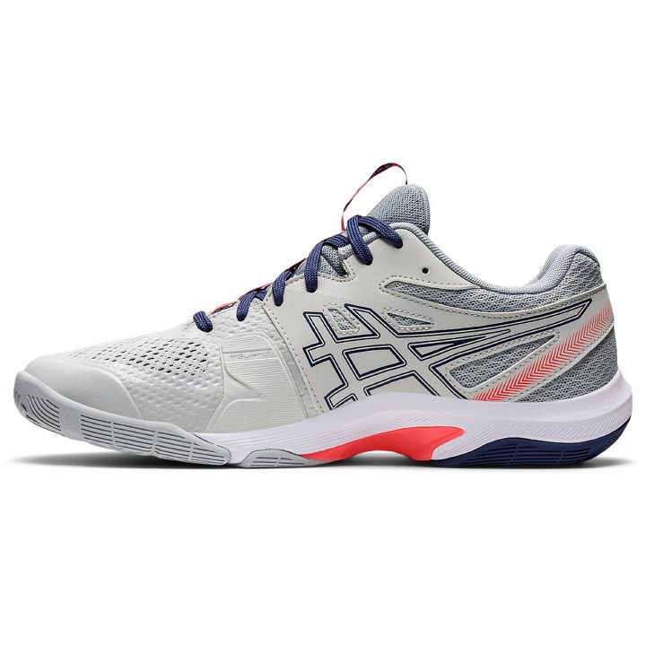 ASICS Gel-Blade 8 Glacier Grey / Sunrise Red