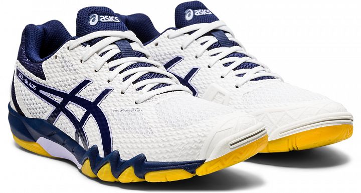 ASICS Gel-Blade 7 White / Peacoat