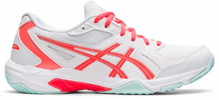 ASICS Gel-Rocket 10 White / Sunrise Red