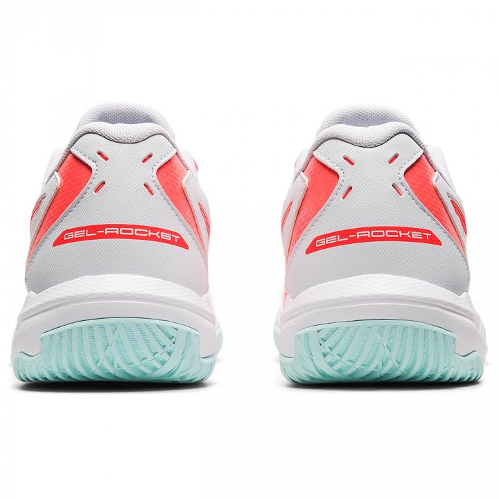 ASICS Gel-Rocket 10 White / Sunrise Red