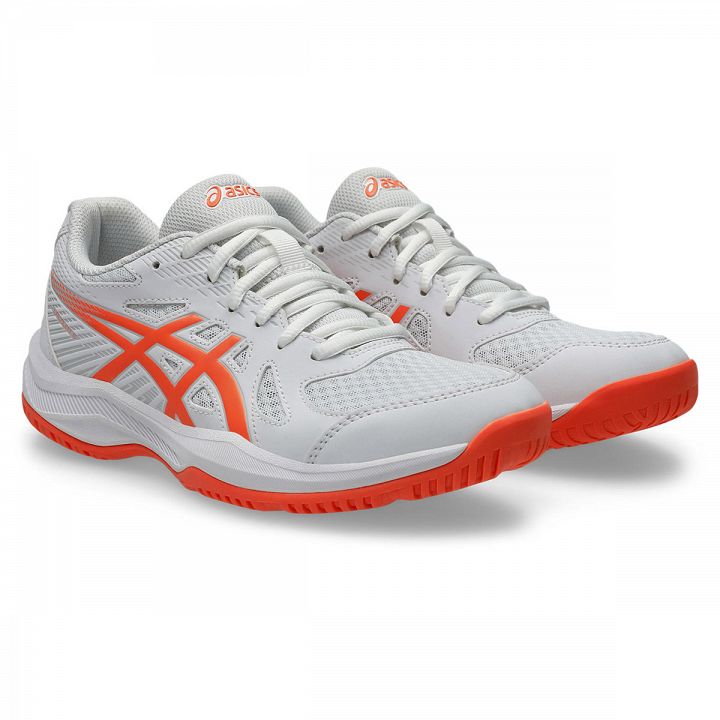 ASICS Upcourt 6 White / Vivid Coral