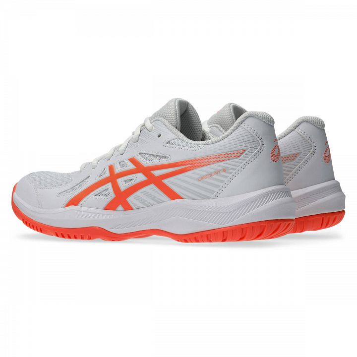 ASICS Upcourt 6 White / Vivid Coral