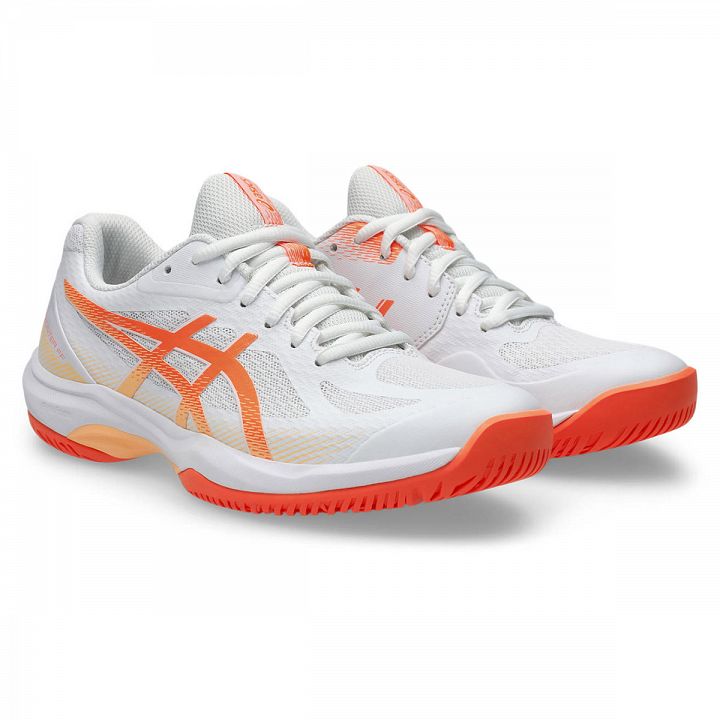 ASICS Court Hunter FF White / Vivid Coral