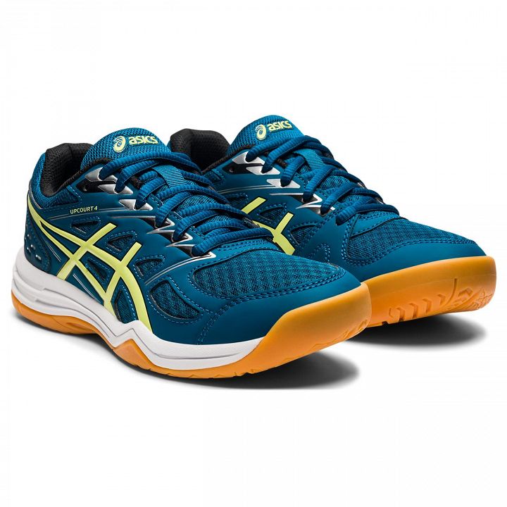 ASICS Upcourt 4 GS Deep Sea Teal / Glow Yellow