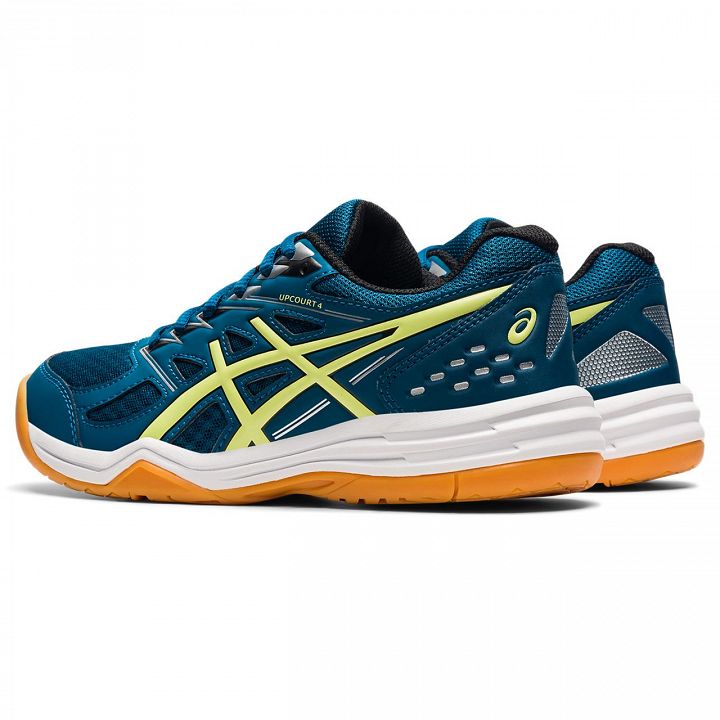 ASICS Upcourt 4 GS Deep Sea Teal / Glow Yellow