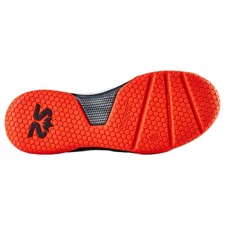 Salming Hawk Court White / Black / New FlameRed