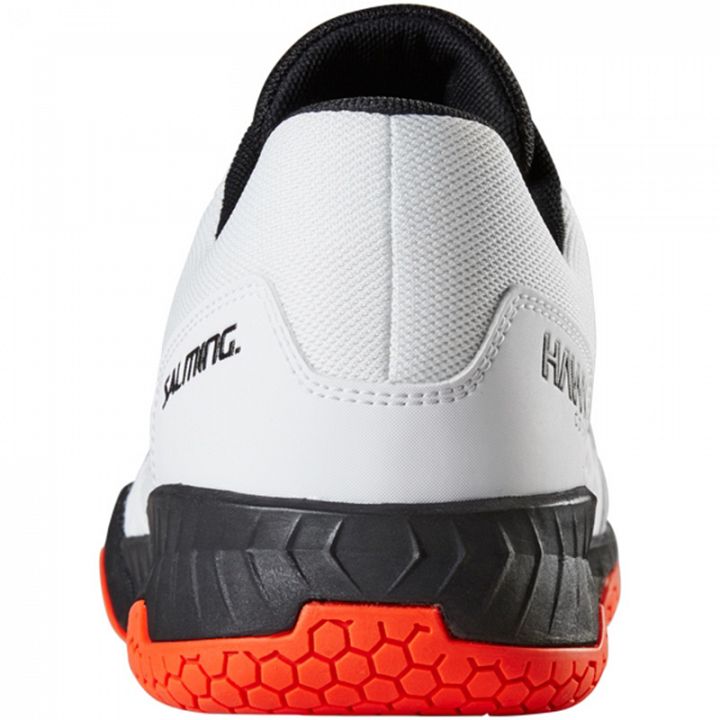 Salming Hawk Court White / Black / New FlameRed