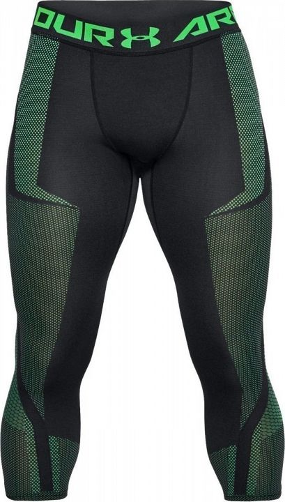 Under Armour Threadborne Seamless 3/4 Leg Black Green