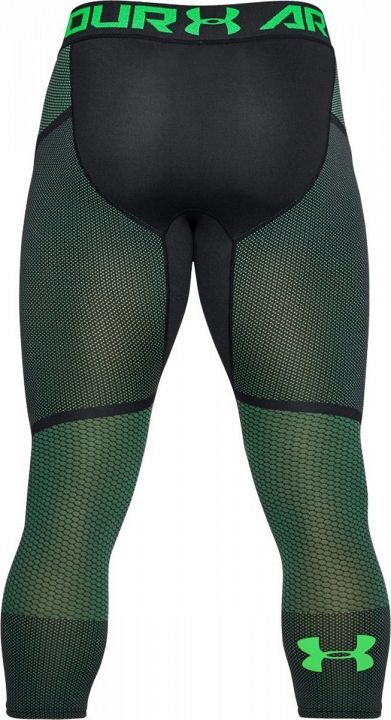 Under Armour Threadborne Seamless 3/4 Leg Black Green