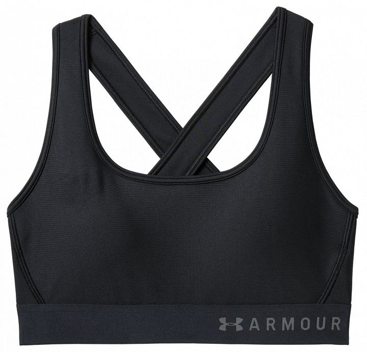 Under Armour Mid Crossback Bra Black