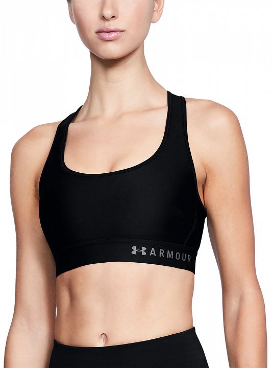 Under Armour Mid Crossback Bra Black