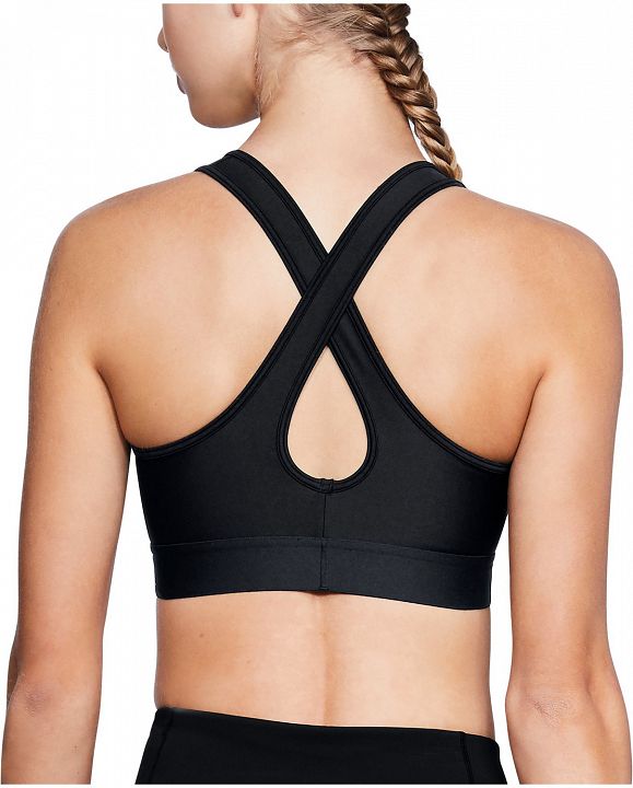 Under Armour Mid Crossback Bra Black