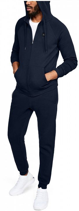 Under Armour UA Rival Fleece FZ Hoodie Navy