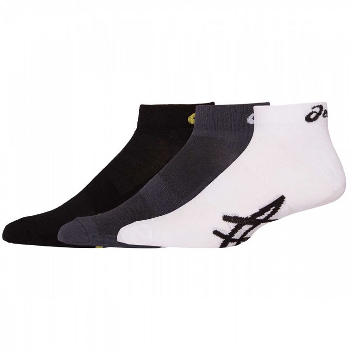 ASICS Sport Ped Socks 3Pack Dark Grey / Performance Black / White