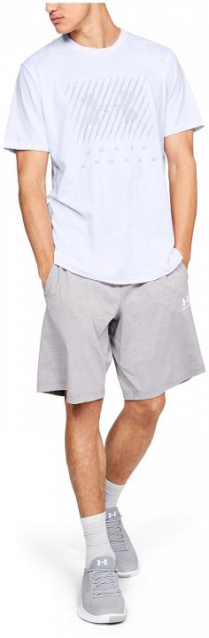Under Armour UA Branded Big Logo Short Sleeve White