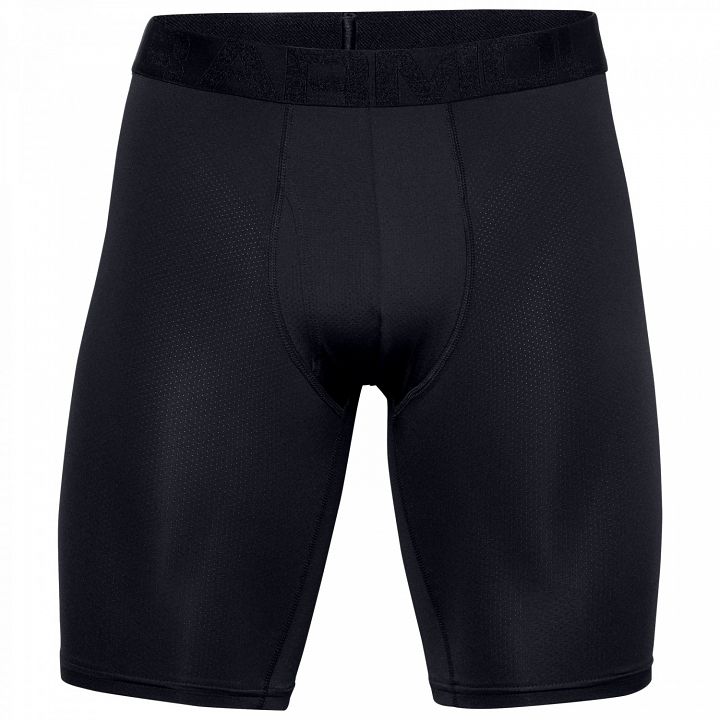 Under Armour Tech Mesh 9in Boxerjock 2-Pack Black