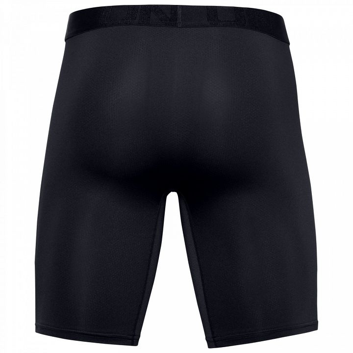Under Armour Tech Mesh 9in Boxerjock 2-Pack Black