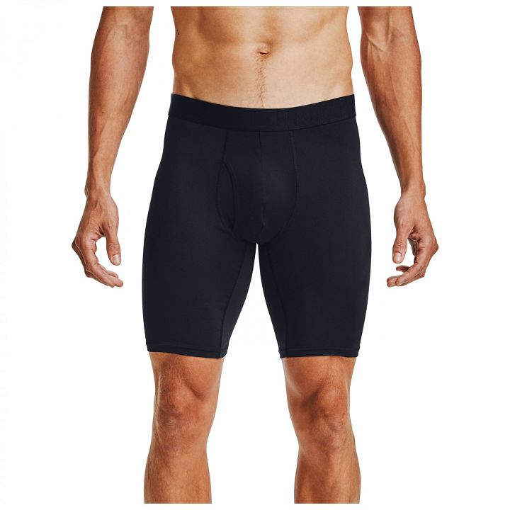 Under Armour Tech Mesh 9in Boxerjock 2-Pack Black