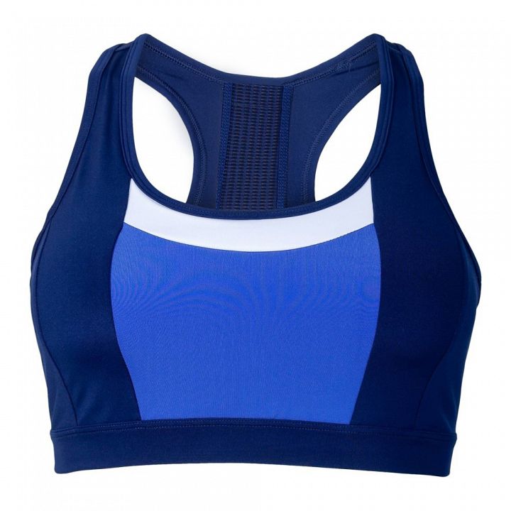 ASICS Color Block Bra Blue / Navy - Biustonosz Sportowy