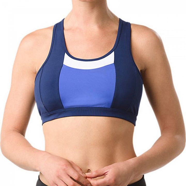 ASICS Color Block Bra Blue / Navy - Biustonosz Sportowy