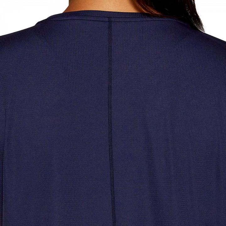 ASICS Silver Short-Sleeved Top Peacoat