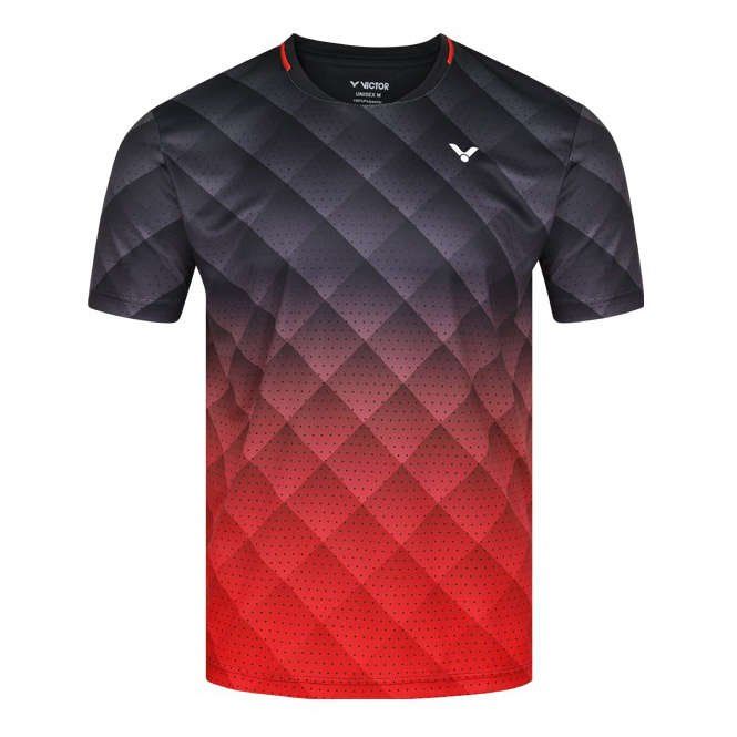 Victor Koszulka T-shirt T-13100 C Black / Red