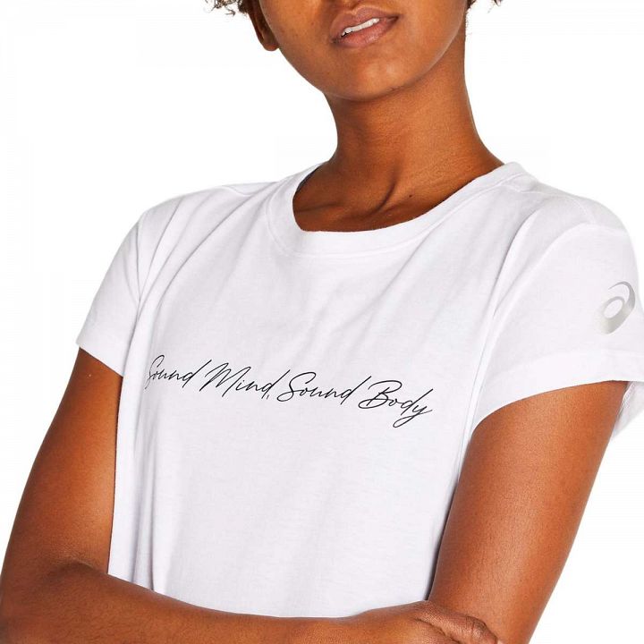ASICS SMSB Graphic Tee II Brilliant White