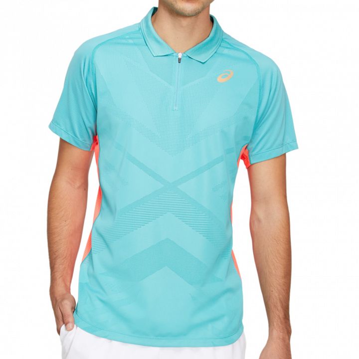 ASICS Tennis Polo Shirt Techno Cyan
